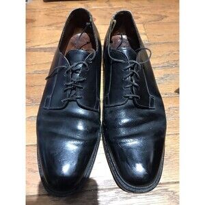 All Leather Handmade Cheaney of England Mens Black Work Dress Shoes US 8 UK 7.5